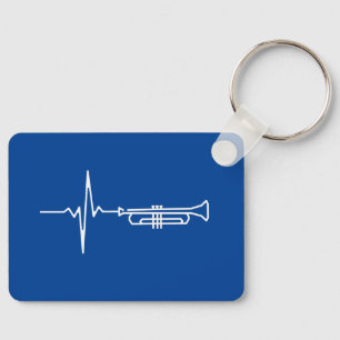 Trumpet Heartslag Trumpet Player Gift Nyckelring