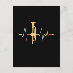 Trumpet Heartslag Vykort