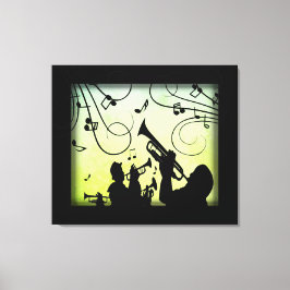 Trumpet Horn Section Music Art Canvastryck