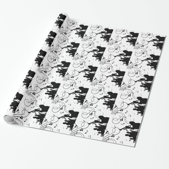 Trumpet Horn Section Music Presentpapper (Utrullad)