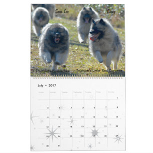 Trumpet Keeshond Calendar 2017 Kalender