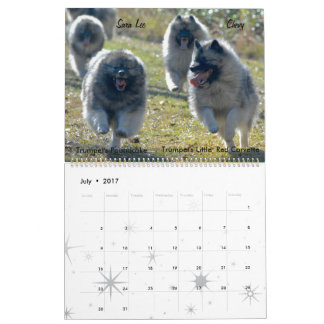 Trumpet Keeshond Calendar 2017 Kalender