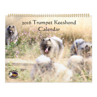 Trumpet Keeshond Calendar Kalender