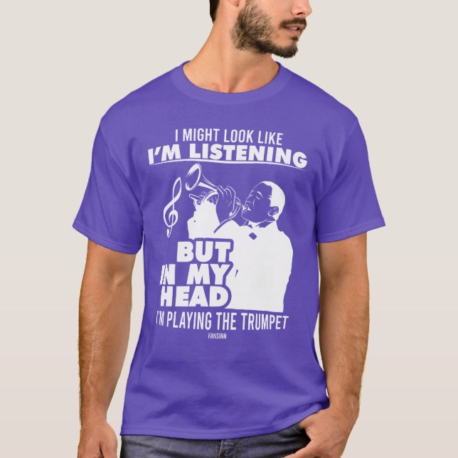 Trumpet klubb Music Lärarfamilj T Shirt (Framsida)