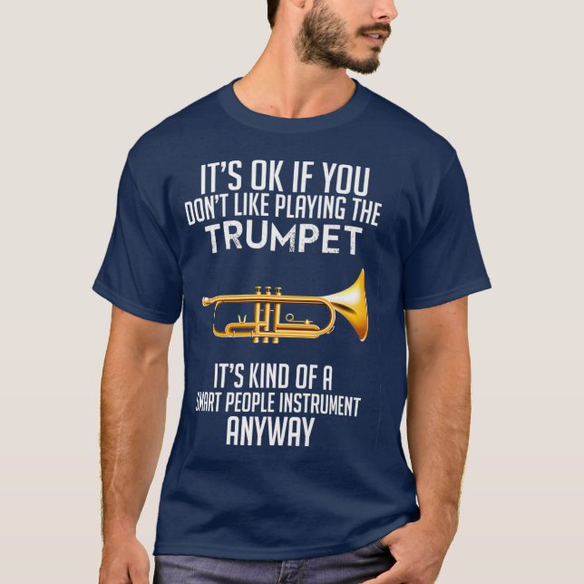 Trumpet Lover Trumpet Musician Jazz Lover Men T Shirt (Framsida)