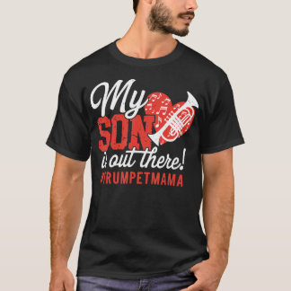 Trumpet Mamma Trumpetspelare Musikinstrument T Shirt
