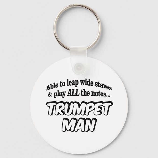 Trumpet Man - Music Superhjälte Nyckelring (Framsida)
