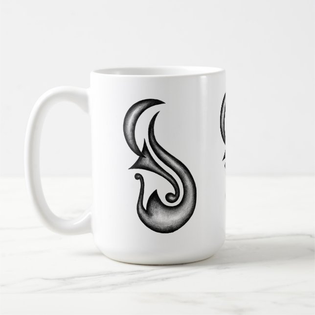 Trumpet Måne Kaffemugg (Vänster)