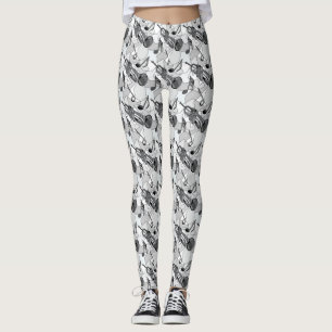Trumpet Music Note-fragment Leggings