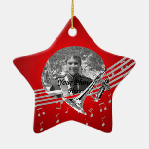 Trumpet Music Red Julgransprydnad Keramik