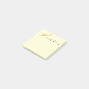 Trumpet Musician Band Teacher Post-it Notes Block
