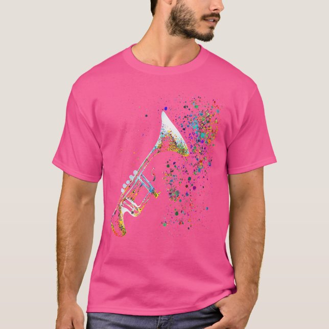 Trumpet Musician Trumpets T Shirt (Framsida)
