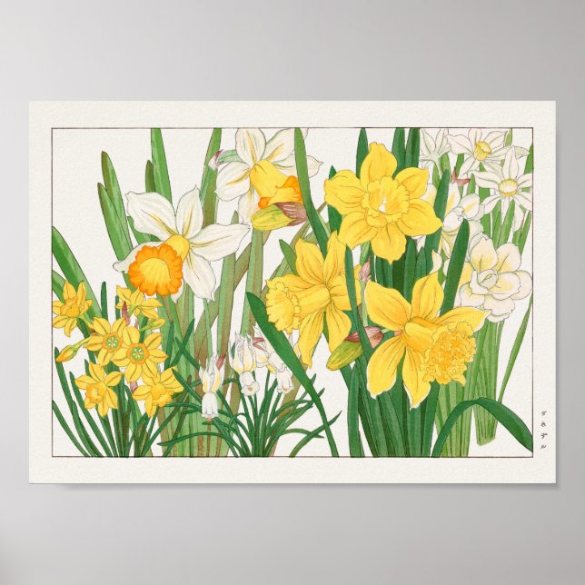 Trumpet narcissus av Tanigami Konan Poster (Framsidan)