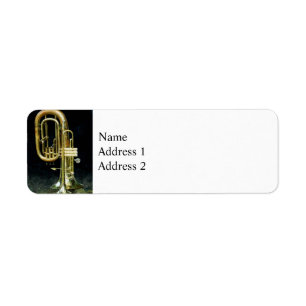 Trumpet och Tuba Returadress Etikett