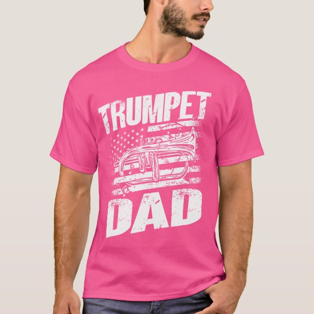 Trumpet Pappa - Trumpeter Trumpet Trumpet T Shirt (Framsida)
