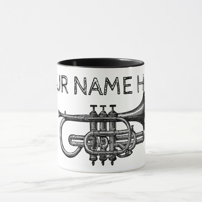 Trumpet Personalize Mugg (Center)