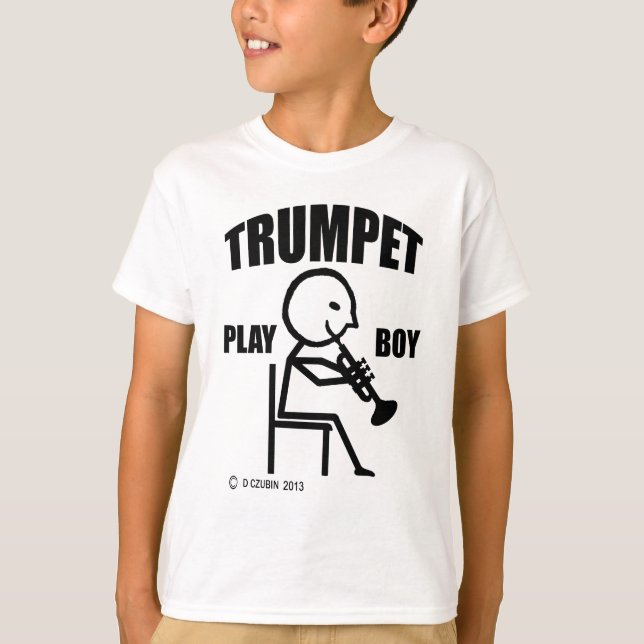 Trumpet Play Boy T-shirt (Framsida)