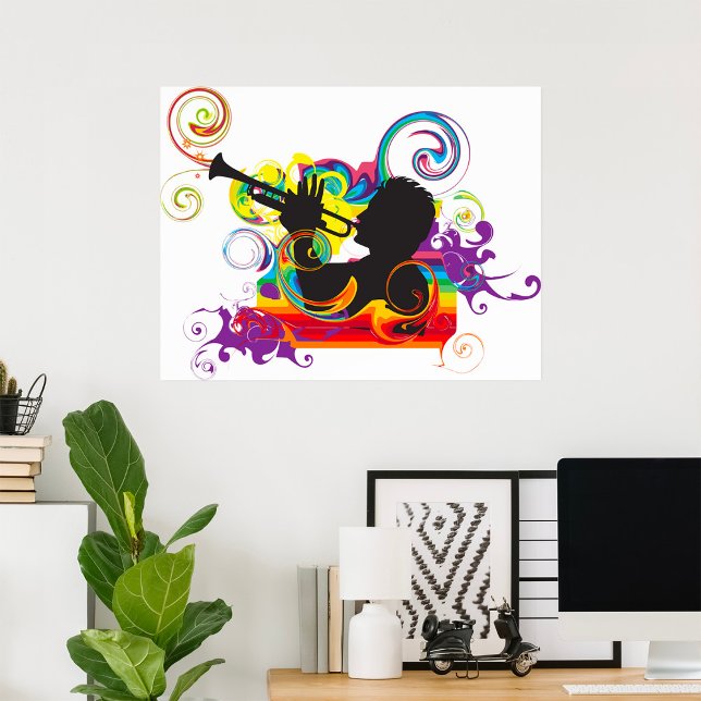 Trumpet Player Art Work Poster (Skapare uppladdad)