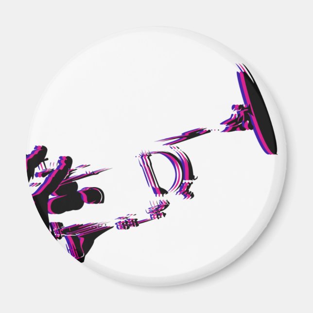 Trumpet Player Fridge Magnet (Framsidan)