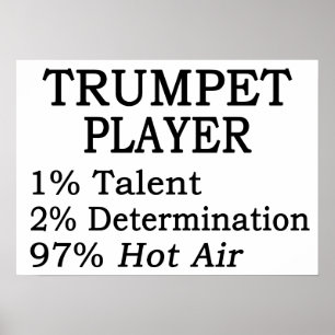 Trumpet Player Hett Luft Poster