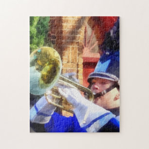 Trumpet Player i Marching Band Pussel