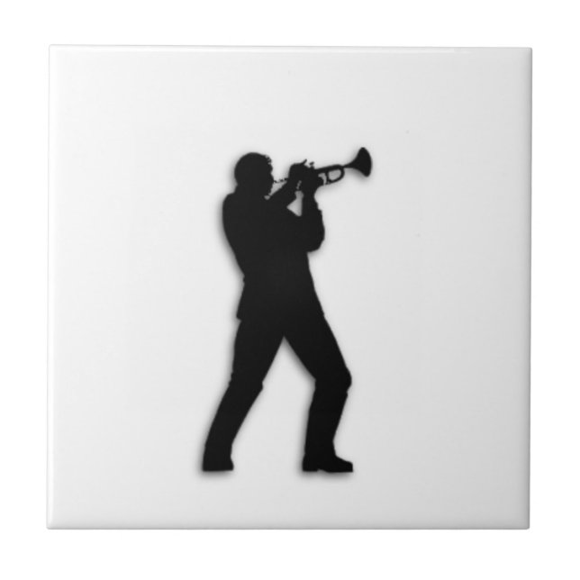 Trumpet Player Kakelplatta (Framsidan)
