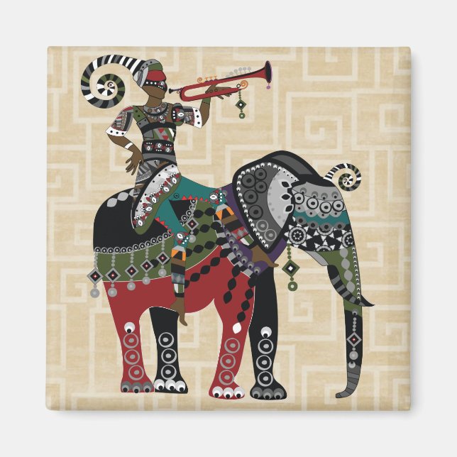 Trumpet Player Magnet (Framsidan)