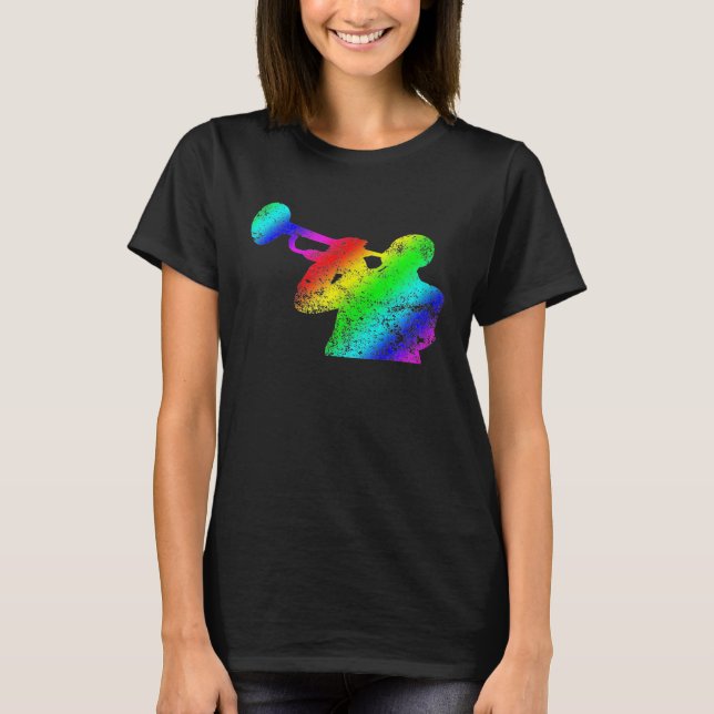 Trumpet Player Music Musical Tee T-Shirt (Framsida)