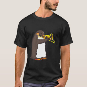 Trumpet Player Penguin Shirt för Marching Ba T Shirt