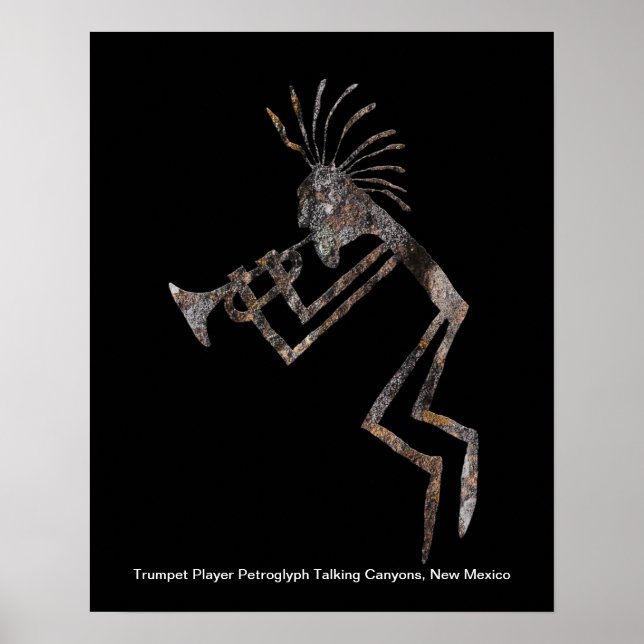 Trumpet Player, Saxophone Player och Flute Player Poster (Framsidan)