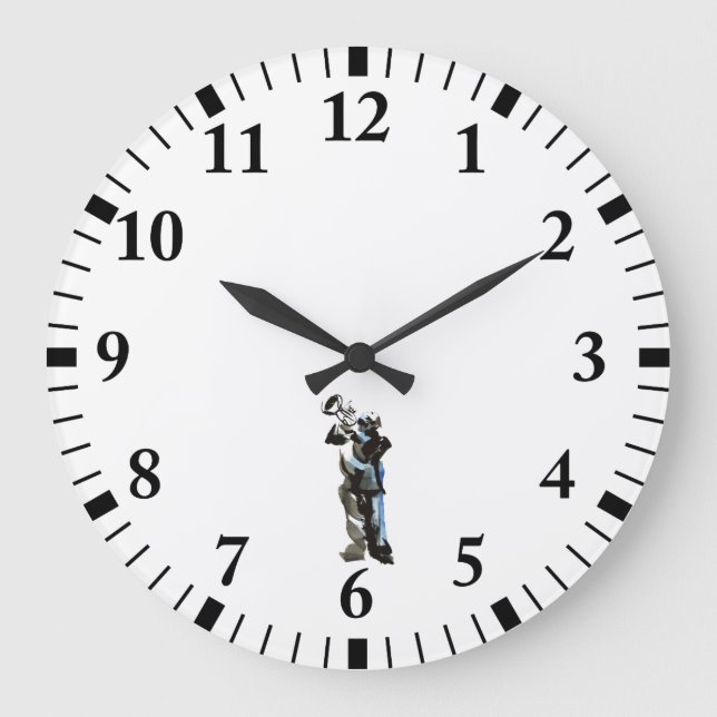 Trumpet Player Stor Klocka (Framsida)