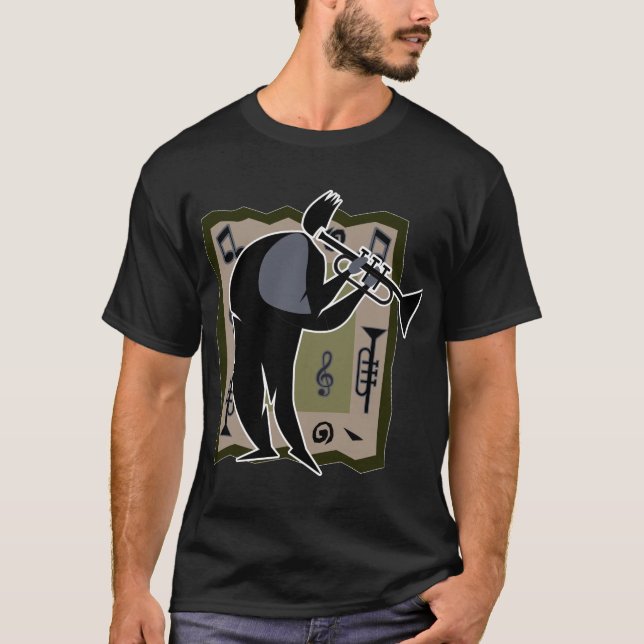 Trumpet Player T Shirt (Framsida)