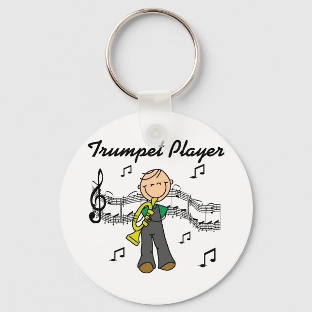 Trumpet Player T-shirts och presenter Nyckelring (Framsida)
