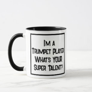 Trumpet Player Toppen Talent. Två tonkaffe Mugg