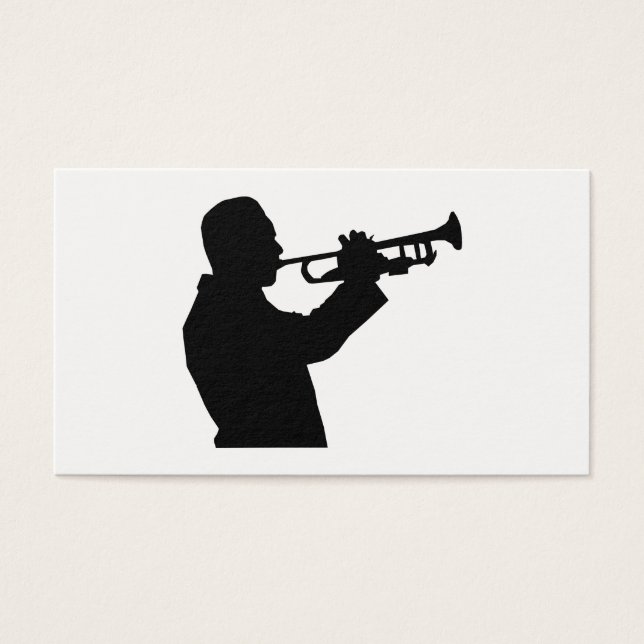 Trumpet Player Visitkort (Framsidan)