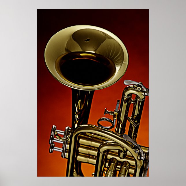 Trumpet Poster Bild om en trumpet (Framsidan)