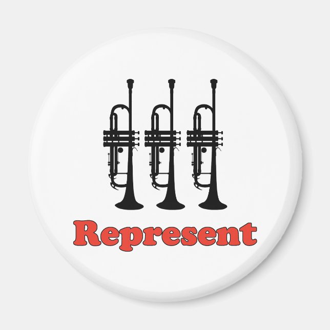 Trumpet Represent Magnet (Framsidan)