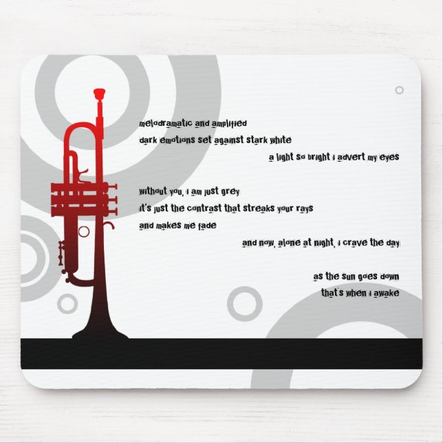 trumpet ringar: grottsbor musmatta (Framsidan)