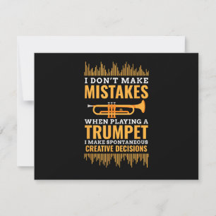 Trumpet Rolig Musiker Band Spelare Trumpetare Pres Inbjudningar