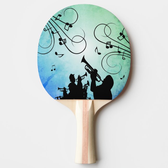 Trumpet Section Blue Music Pingisracket (Framsidan)