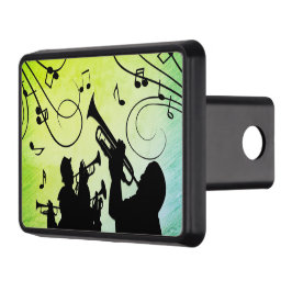 Trumpet Section Jazz Music Grönt Dragkroksskydd