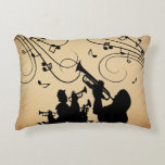 Trumpet Section Rustic Music Prydnadskudde<br><div class="desc">Musik noter vår från vinden</div>
