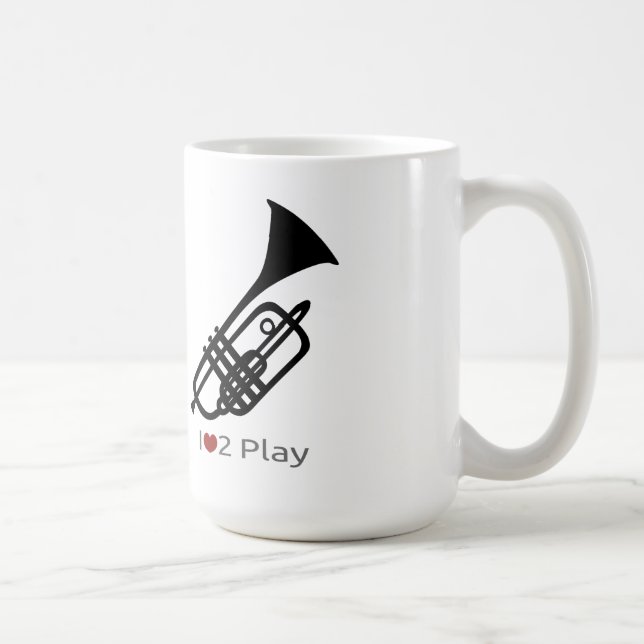 Trumpet silhouette mugg (Höger)