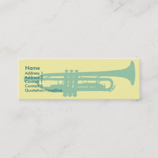 Trumpet - smala mini visitkort