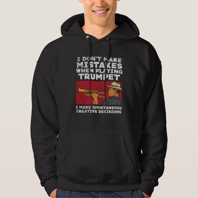 Trumpet - spela en trumpet hoodie (Framsida)