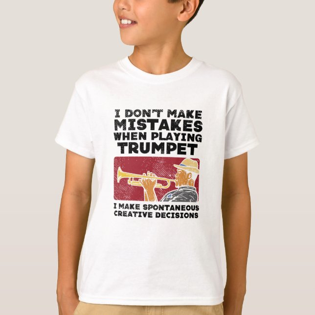 Trumpet - spela en trumpet t shirt (Framsida)