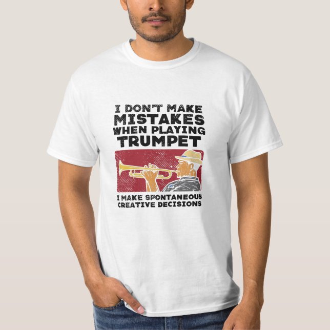 Trumpet - spela en trumpet t shirt (Framsida)