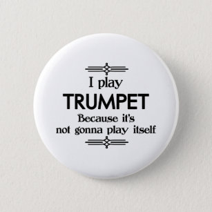 Trumpet - Spela upp självunderhållande Deco Music Knapp