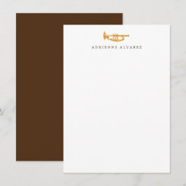 Trumpet Stationery - Trumpet Tackkort-kort Anteckningskort