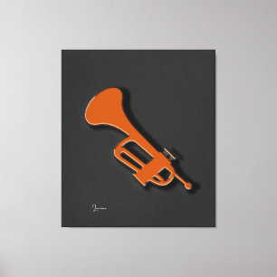 Trumpet Stretched-Kanvastryck Canvastryck